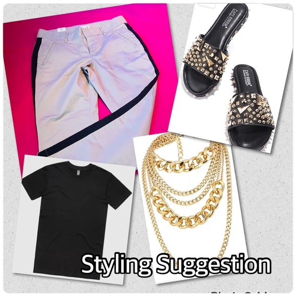 Old Navy Cropped Tuxedo Slacks - Picture 8 of 15